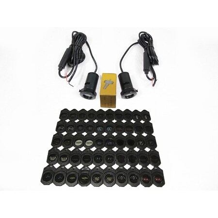 Race Sport Ghost Shadow Custom Door Valet 25-In-1 Kit - Top 25 Oem Logos In 1 Kit RS-GHOST-251